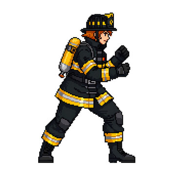 Female firefighter
