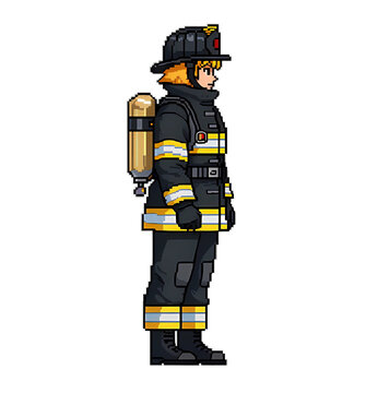 Female firefighter