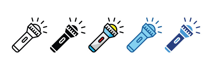 Flashlight  Icon Element For Design