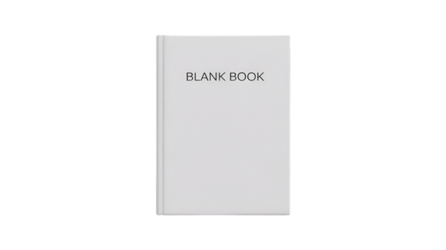 blank book isolated on white