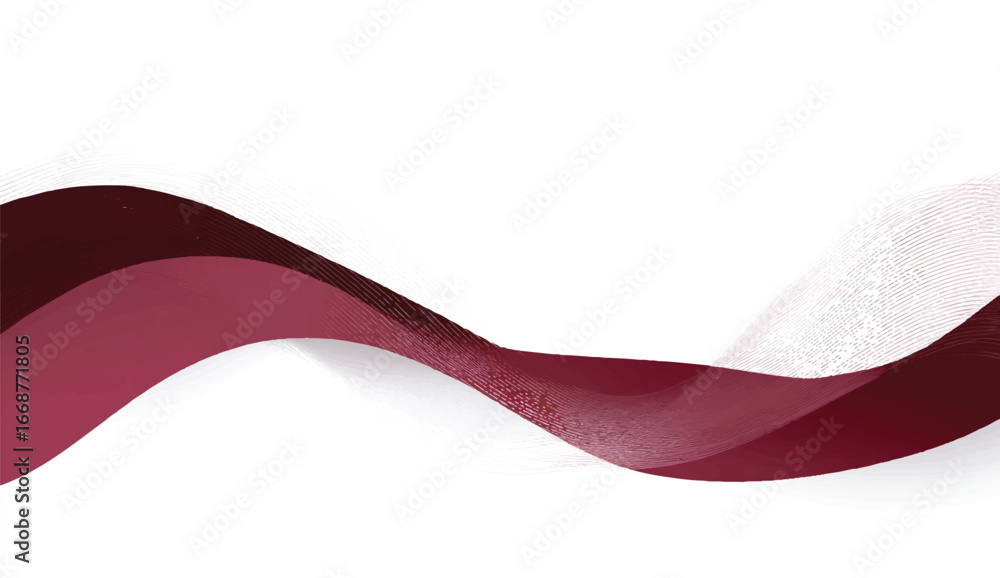 Poster abstract maroon and white wave background for modern presentations and designs showcasing elegance a