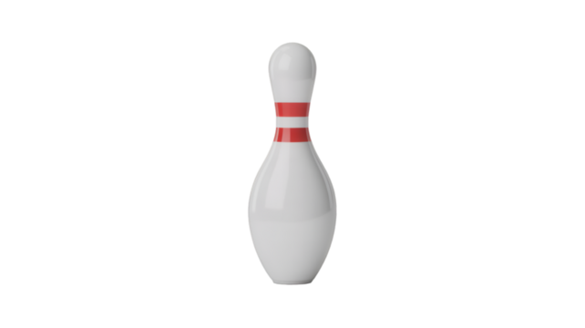bowling pins isolated on white background