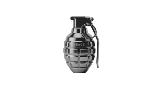 grenade isolated on white background