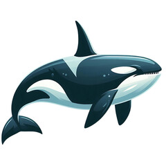 Vector animal of a Orca