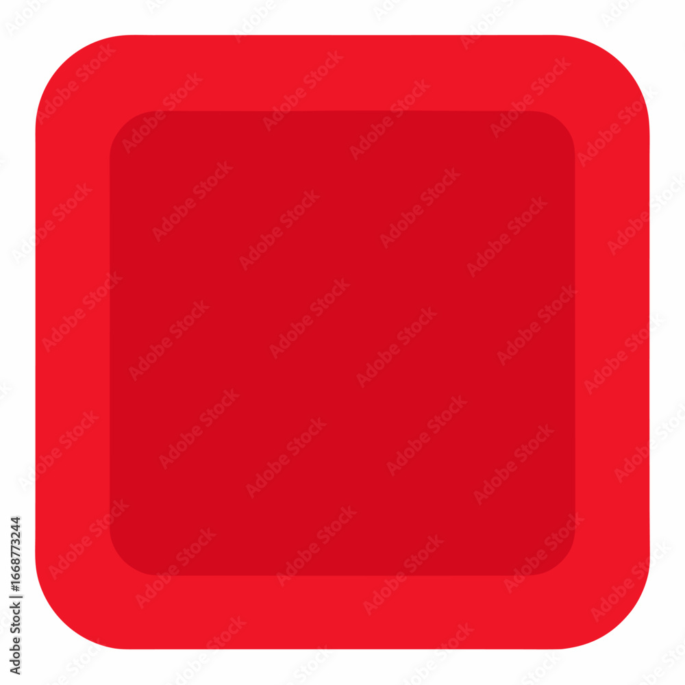 Poster glossy red square with subtle shine effect
