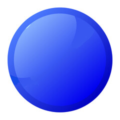 Glossy blue circle with a subtle shine effect