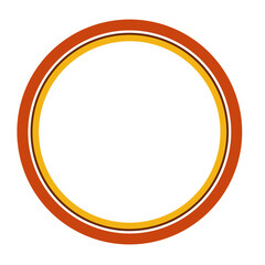 Brown circle icon frame round background Element design