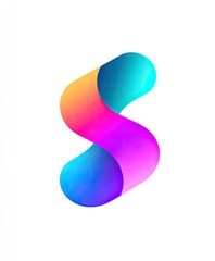 Vibrant, colorful, stylized letter S logo