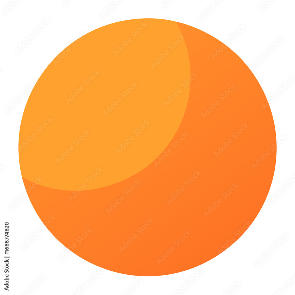 Poster glossy peach circle vector graphic with shine effect