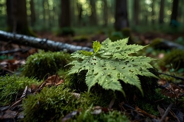 moss on the tree