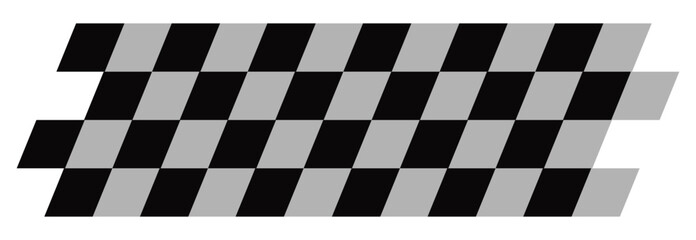 Obraz premium A simple, black and gray checkered flag graphic, perfect for representing competition, speed, and the finish line in racing or other sporting events.