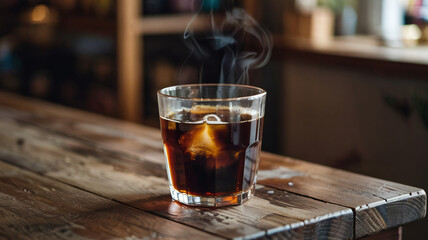 The glass of cold brew was smooth