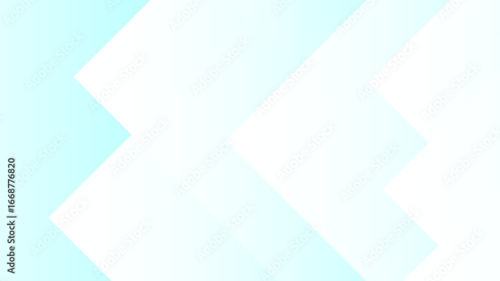 Poster abstract background with layered translucent geometric diamond shapes in soft cyan and white gradien