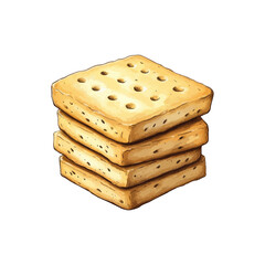 biscuits hand drawn illustration