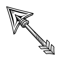 Stylized decorative arrow head