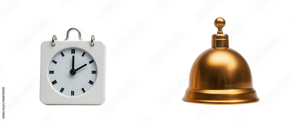 Poster location time calendar and notification bell icons set flat simple illustrations of pin date clock a