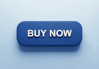 Online shopping prompt with blue buy button for e commerce design