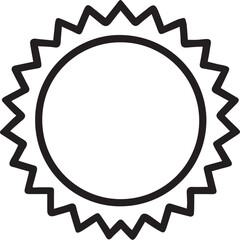 blank seal isolated on white background