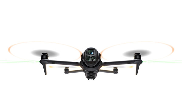 DJI Mavic Pro 4 vector graphic - Professional Drone illustration, use as is or edit and customise as required - editable drone template -filmi and shoot at up to 8K for professionals