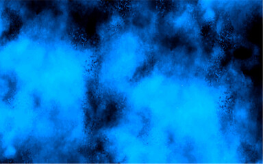  Abstract glowing cyan smoke texture on a dark black background. Atmospheric and mysterious effect. Vibrant turquoise tones resemble mist, fog, or ethereal fire, producing a surreal and futuristic