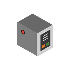 A power supply unit vector art illustration