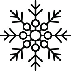 Snowflakes vector art of minimalist snowflake, a simple and elegant design element for winter and holiday themes vector