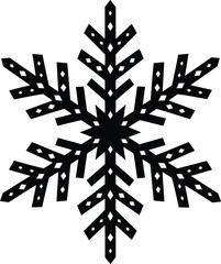 Snowflakes vector art of detailed snowflake, a classic winter symbol for holiday season and festive decoration vector