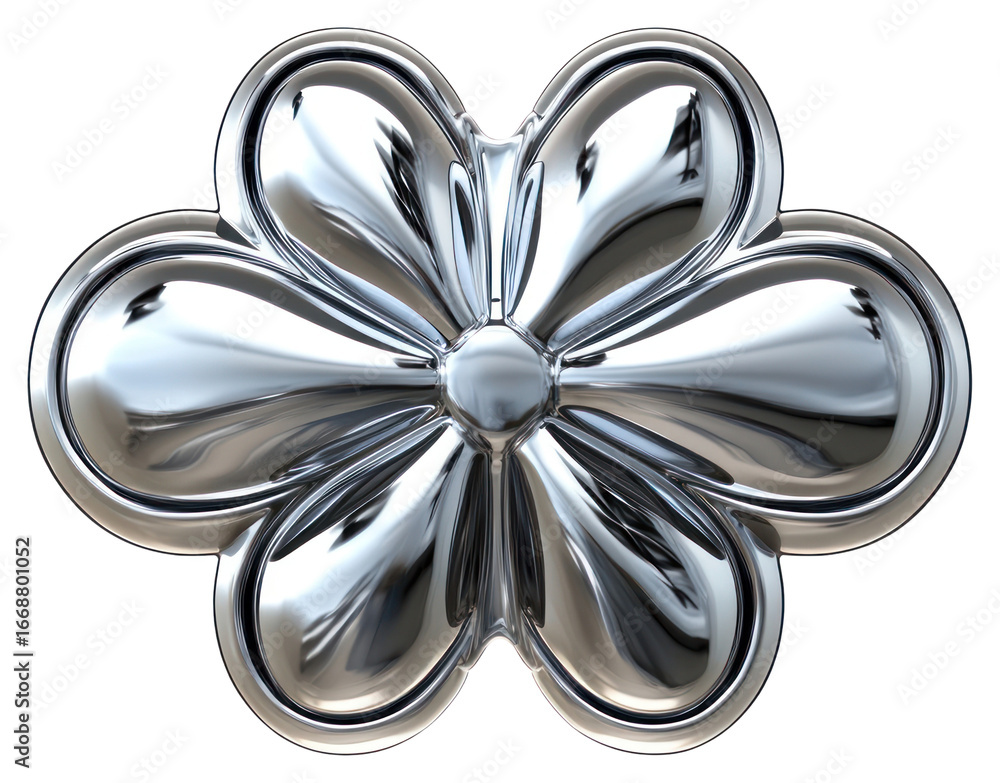 Aufkleber png a simple chrome cloud intersected by two four-pointed starbursts floating symmetrically illustra