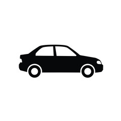 Sports car silhouette , black car illustration, clipart ,car logo on a white background. Eps 10