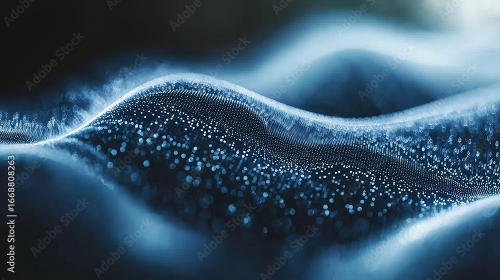 Poster abstract digital wave pattern, data flow, dynamic background