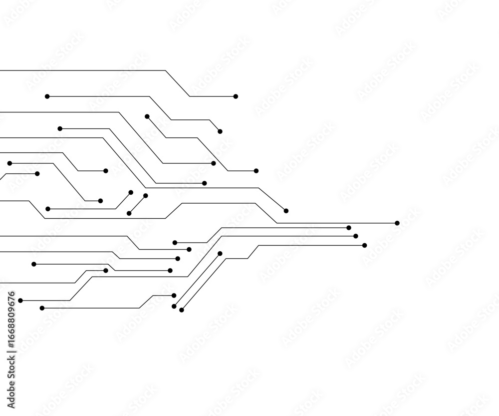 Aufkleber abstract high technology with circuit board texture. digital communication and engineering concept o
