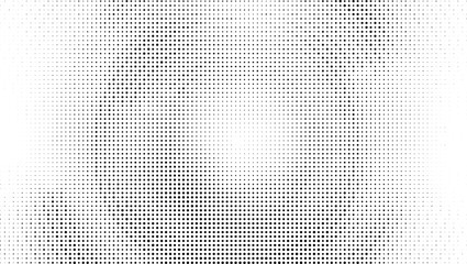Modern monochrome geometric pattern with a black and white halftone gradient and diagonal lines creating an abstract and stylish vector background for tech and minimal designs
