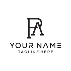 Technology concept logo design with the letter P