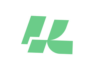 creative k letter logo design in abstract style - letter k logo