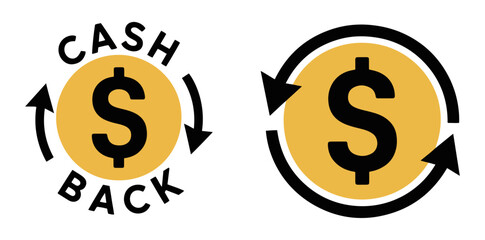 cashback icon money refund label