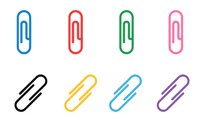 paper clip set icon