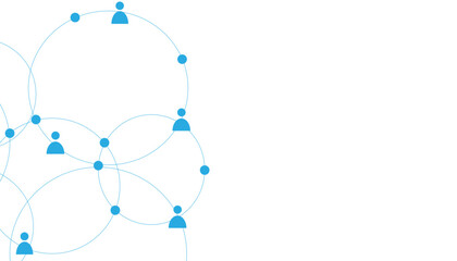 Seamless abstract background with circles and dots at their intersection.