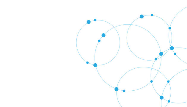 Seamless abstract background with circles and dots at their intersection.