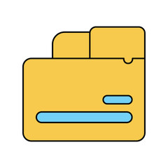 File lineal color line icon with white background vector stock illustration