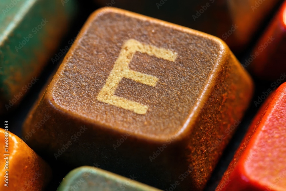 Poster a macro perspective on a keyboard key
