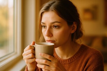 A moment of solitude with a warm cup of coffee