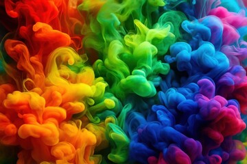 A digital canvas bursting with hues of red, orange, yellow, green, blue, and purple