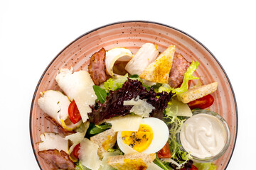 salad with chicken and vegetables