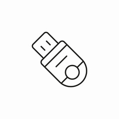 usb flash drive icon sign vector