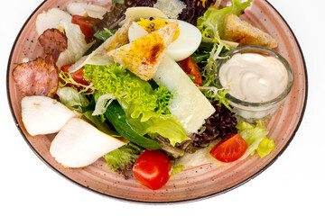 fresh salad with chicken