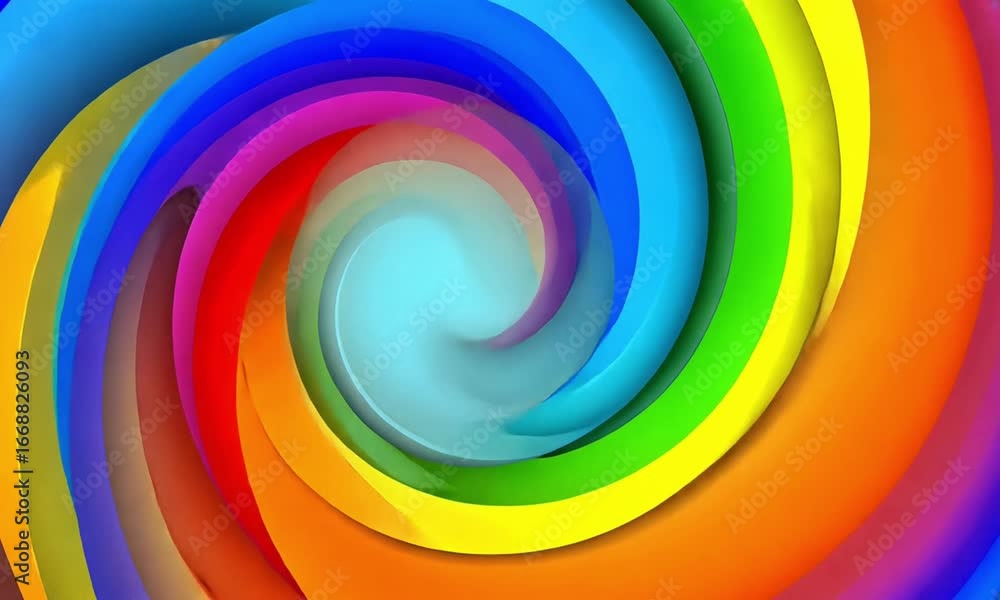 Poster a mesmerizing swirl of vibrant rainbow colors creating a captivating and dynamic abstract design