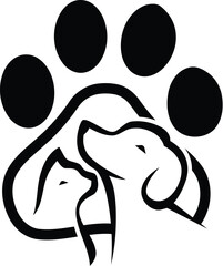 Vector pet logo