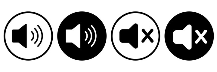 Set of sound on or off, set of sound on or mute 