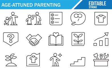 Age-Attuned Parenting Icons for Childcare, Development, and Education