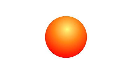 Bright Glowing Sun Sphere on Transparent Background. Abstract Solar Design for Cosmic, Energy, and Creative Concepts.